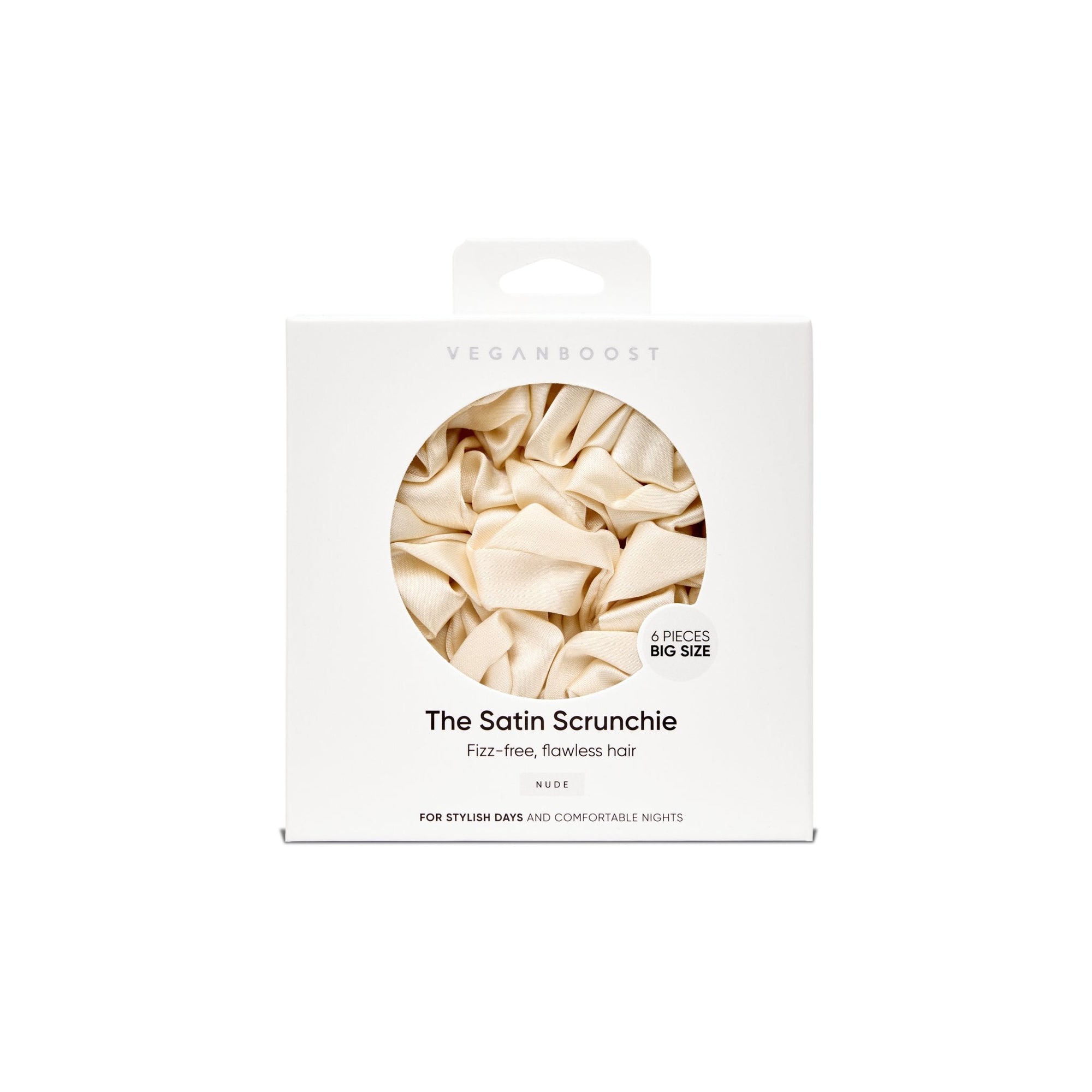 Satin Scrunchie Nude Big Size - Veganboost